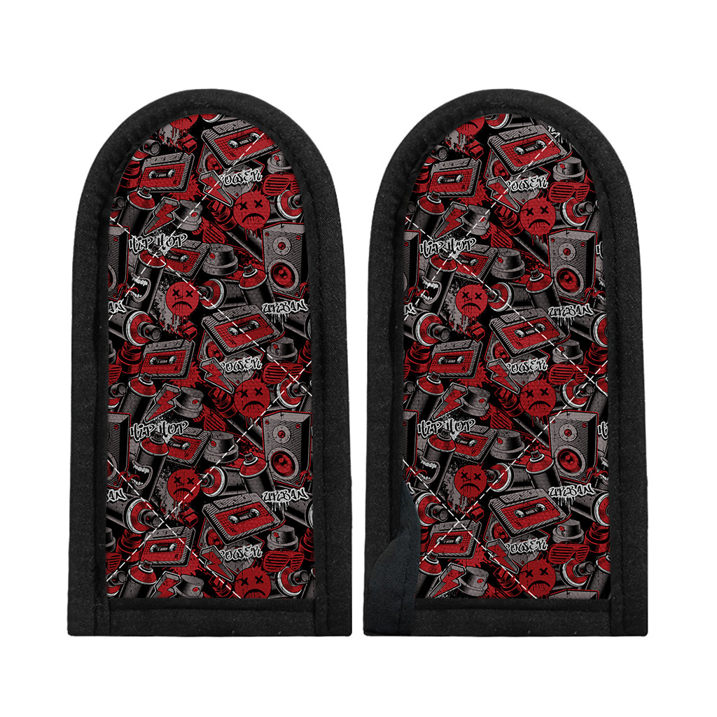 Grunge Graffiti Pattern Print Skillet Handle Cover
