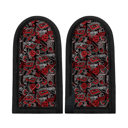 Grunge Graffiti Pattern Print Skillet Handle Cover