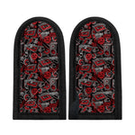 Grunge Graffiti Pattern Print Skillet Handle Cover