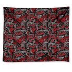 Grunge Graffiti Pattern Print Tapestry