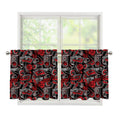 Grunge Graffiti Pattern Print Tier Curtains
