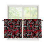 Grunge Graffiti Pattern Print Tier Curtains