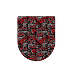 Grunge Graffiti Pattern Print Toilet Lid Cover