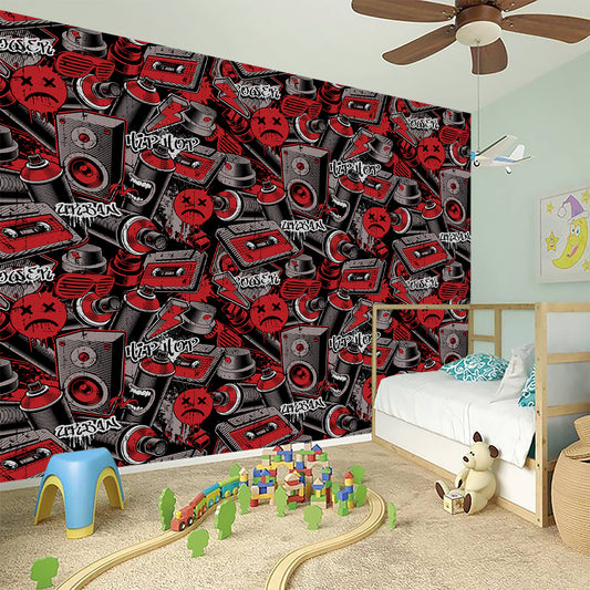 Grunge Graffiti Pattern Print Wall Sticker