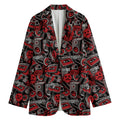 Grunge Graffiti Pattern Print Women's Blazer