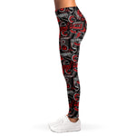 Grunge Graffiti Pattern Print Women's Leggings