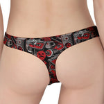 Grunge Graffiti Pattern Print Women's Thong