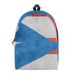 Grunge Puerto Rican Flag Print Backpack