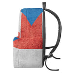 Grunge Puerto Rican Flag Print Backpack