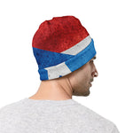 Grunge Puerto Rican Flag Print Beanie