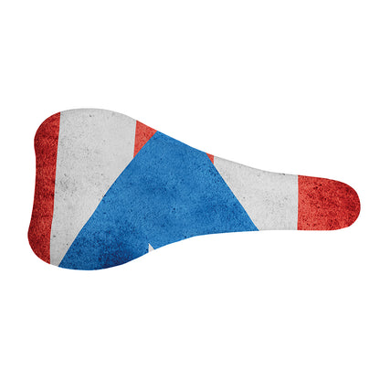 Grunge Puerto Rican Flag Print Bicycle Seat Cover