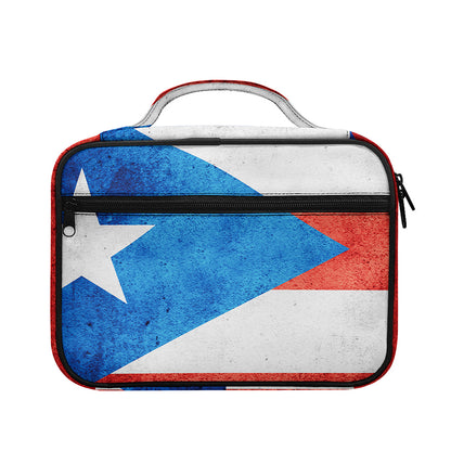 Grunge Puerto Rican Flag Print Briefcase Bible Bag