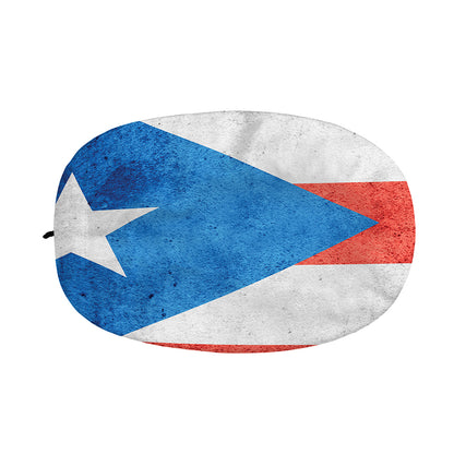 Grunge Puerto Rican Flag Print Car Side Mirror Covers