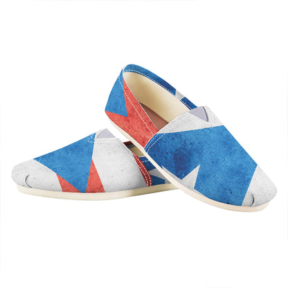 Grunge Puerto Rican Flag Print Casual Shoes
