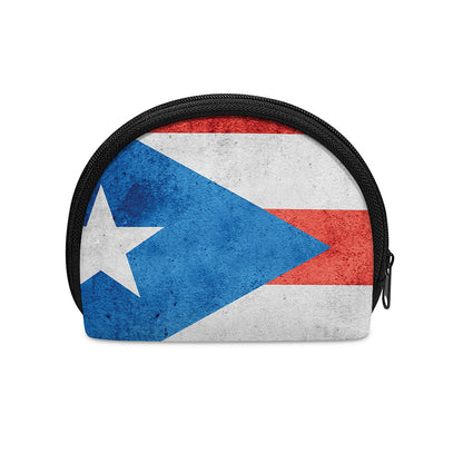 Grunge Puerto Rican Flag Print Coin Purse