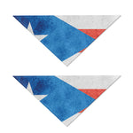 Grunge Puerto Rican Flag Print Dog Bandana