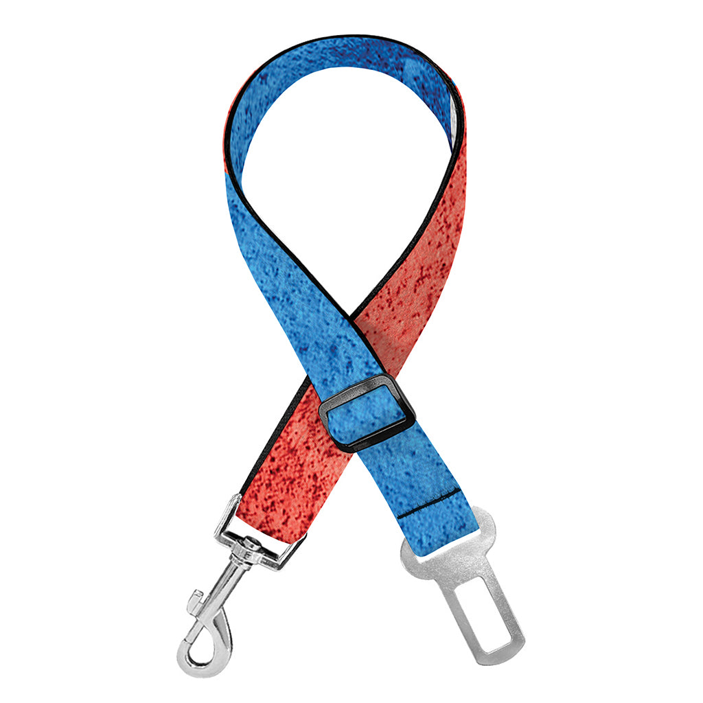 Grunge Puerto Rican Flag Print Dog Seat Belt