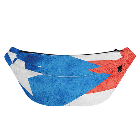Grunge Puerto Rican Flag Print Fanny Pack