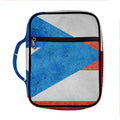 Grunge Puerto Rican Flag Print Front Pocket Bible Bag