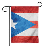 Grunge Puerto Rican Flag Print House Flag