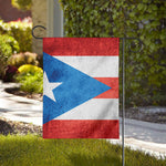 Grunge Puerto Rican Flag Print House Flag