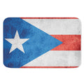 Grunge Puerto Rican Flag Print Indoor Door Mat