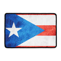 Grunge Puerto Rican Flag Print Kitchen Mat