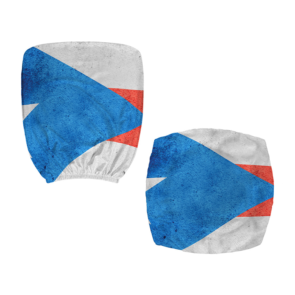 Grunge Puerto Rican Flag Print Office Chair Cover