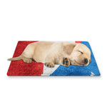 Grunge Puerto Rican Flag Print Pet Cooling Mat Cover