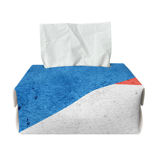 Grunge Puerto Rican Flag Print Rectangle Tissue Box Cover