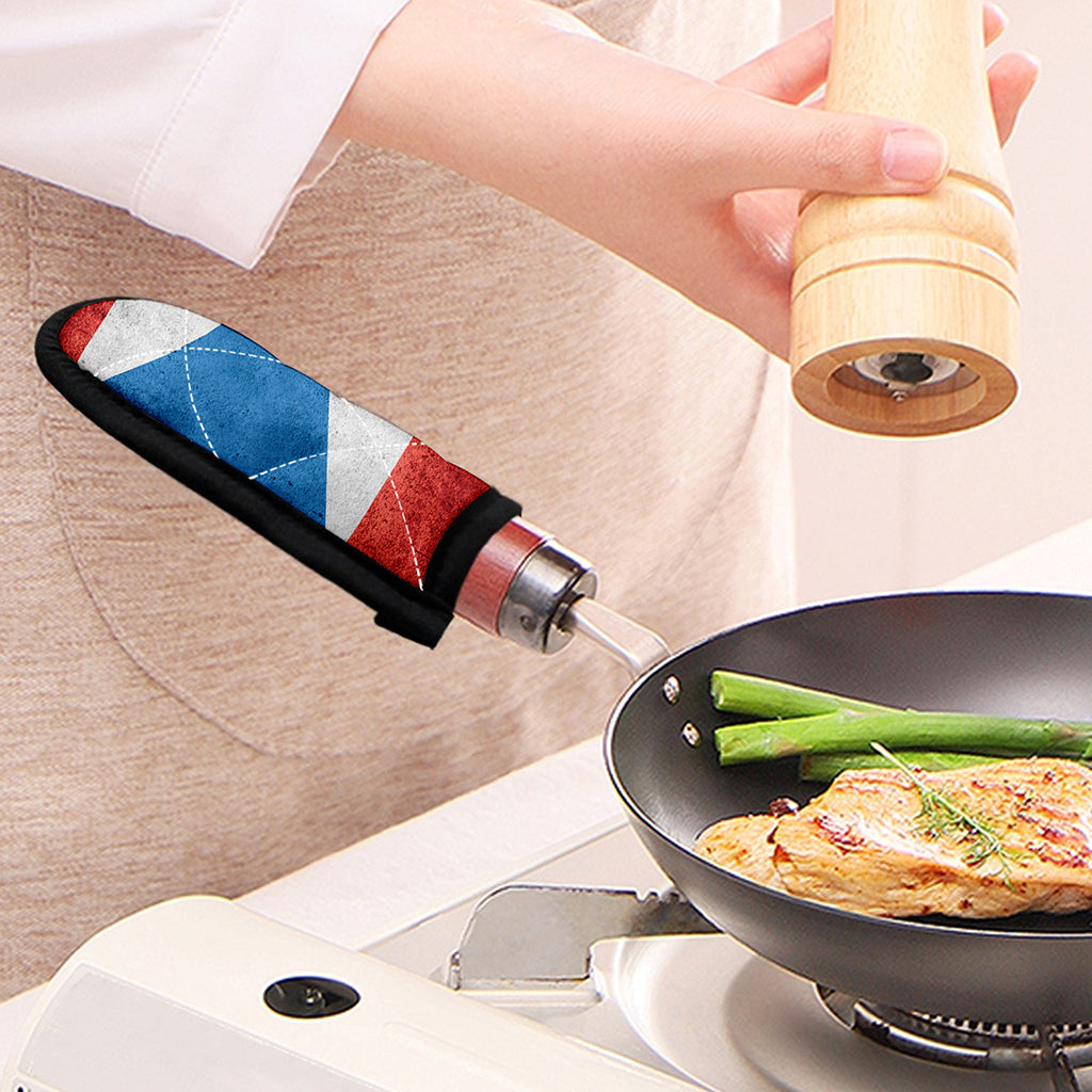 Grunge Puerto Rican Flag Print Skillet Handle Cover