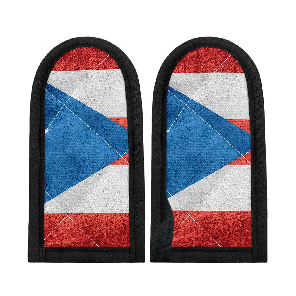 Grunge Puerto Rican Flag Print Skillet Handle Cover