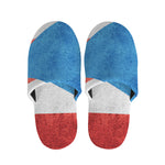 Grunge Puerto Rican Flag Print Slippers