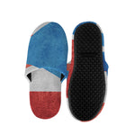 Grunge Puerto Rican Flag Print Slippers