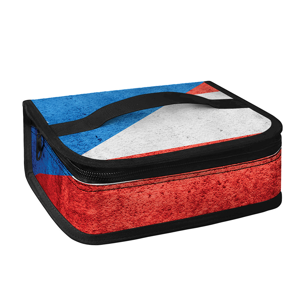 Grunge Puerto Rican Flag Print Small Lunch Bag
