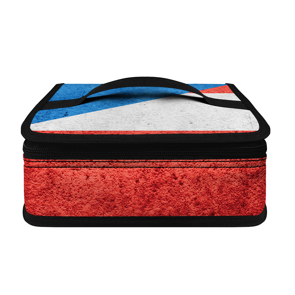 Grunge Puerto Rican Flag Print Small Lunch Bag