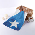 Grunge Puerto Rican Flag Print Towel