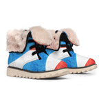 Grunge Puerto Rican Flag Print Winter Boots