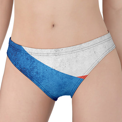 Grunge Puerto Rican Flag Print Women's Panties