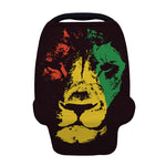 Grunge Rasta Lion Print Baby Seat Cover