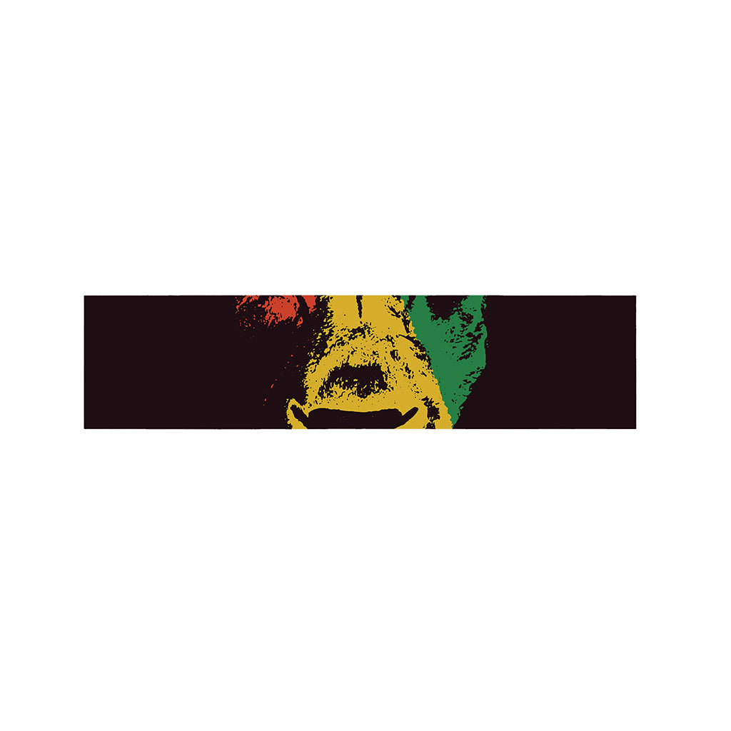 Grunge Rasta Lion Print Bed Runner
