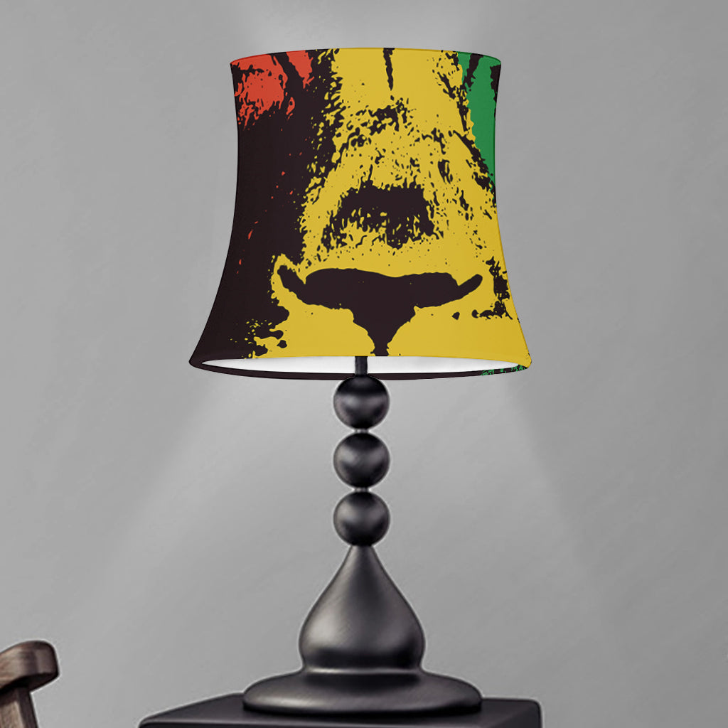 Grunge Rasta Lion Print Bell Lamp Shade