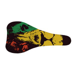 Grunge Rasta Lion Print Bicycle Seat Cover