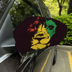 Grunge Rasta Lion Print Car Side Mirror Covers