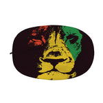 Grunge Rasta Lion Print Car Side Mirror Covers