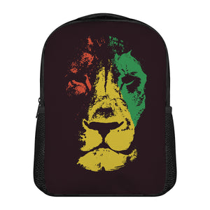 Grunge Rasta Lion Print Casual Backpack