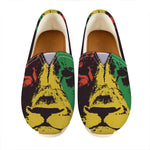 Grunge Rasta Lion Print Casual Shoes