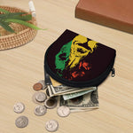 Grunge Rasta Lion Print Coin Purse