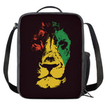 Grunge Rasta Lion Print Crossbody Lunch Bag