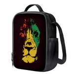 Grunge Rasta Lion Print Crossbody Lunch Bag